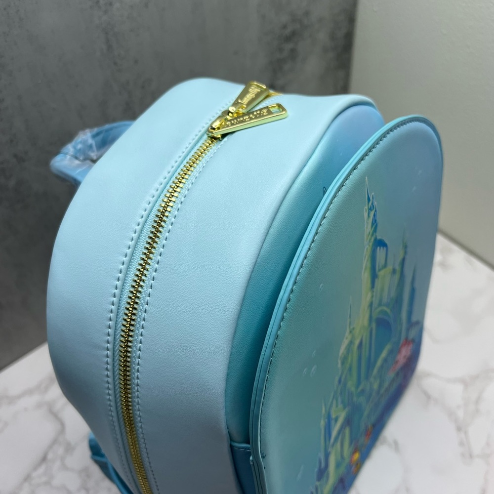 Loungefly Disney The Little Mermaid Castle Mini Backpack - Picture 11 of 12
